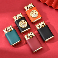 Briquet à silex compact CHIEF Oil, style vintage américain, en alliage de zinc pur, avec logo personnalisé, rechargeable et portable, haute qualité