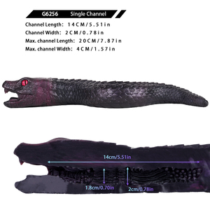 Masturbador de diseño de estilo animal realista de gran oferta con forma de serpiente negra masturbador suave de un solo canal para hombre - Product Image 6