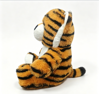 Niedliches Tiger-Plüschtier 20*15cm Weiches Flauschiges Tierpüppchen mit Weißem Bauch für Kinder Geburtstagsgeschenk Heimdekoration