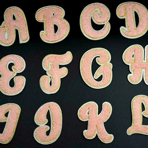 Giá rẻ may trên màu sắc tùy chỉnh số logo thêu Chenille chữ các bản vá lỗi và Phù Hiệu cho quần áo - Product Image 2