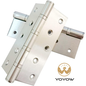 Charnière silencieuse en acier inoxydable de 5 pouces avec roulement, finition satinée, avec matériel de fixation pour meubles en bois - Product Image 1