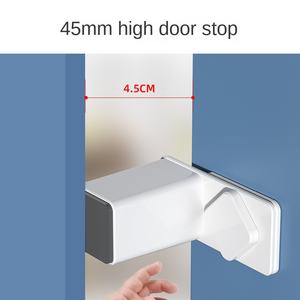Nouveau verrou de sécurité pour enfant Anti-pincement arrêt de <span class=keywords><strong>porte</strong></span> coupe-vent Anti-Collision <span class=keywords><strong>porte</strong></span> Clip carte <span class=keywords><strong>bloc</strong></span> plastique bébé Protection armoire portes - Product Image 3