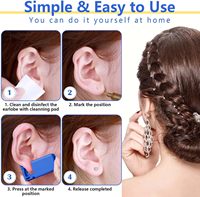 Acier inoxydable Labret Anneau Prong Set Zircon Oreille Cartilage Tragus Helix Piercing Boucle D'oreille Lèvres Piercing Bijoux Interne De Mode