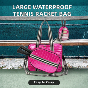 Women's Custom Large Tennis <b>Pickleball</b> <b>Racket</b> Gym Bag 30-40L Waterproof Nylon Portable Detachable Shoulder Strap Specific Design - Product Image 2