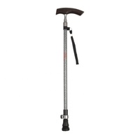 Nouvelle arrivée bâtons de marche extérieurs en aluminium 7075 de haute qualité conçus à la mode bâton de télescope réglable en ébène pour les personnes âgées