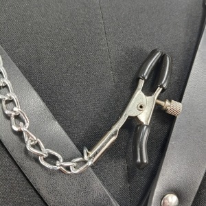 Damen Sexy Schwarzer PU-Leder Bondage-BH und Gürtel, Sexy Fetisch-Bekleidung, BDSM-Lingerie, Brustgurte - Product Image 6