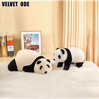 Canapé inclinable moderne en forme de panda tapisserie d'ameublement en tissu confortable et mignon