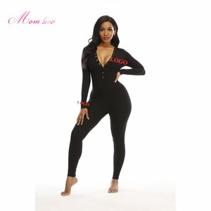 <span class=keywords><strong>Pyjama</strong></span> pour femmes grande taille uni, nuisette sexy pour femmes, <span class=keywords><strong>combinaison</strong></span> de nuit avec rabat pour les fesses, <span class=keywords><strong>pyjama</strong></span> à col en V profond, <span class=keywords><strong>combinaison</strong></span> pour femmes - Product Image 3