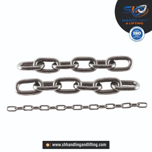 Chaîne à maillons en acier inoxydable SS316, chaîne à maillons courts soudés, chaîne à maillons longs, DIN5685 DIN763, chaîne marine de qualité supérieure, chaîne robuste pour bateau - Product Image 1