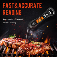Thermomètre numérique intelligent sans fil à lecture instantanée, étanche, avec arrêt automatique, boîtier en plastique, design pliable pour la cuisson au barbecue