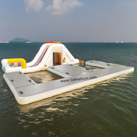 Bateau à moteur gonflable personnalisé Jet Ski Dock quai flottant pour équipement de jeux d'eau à vendre