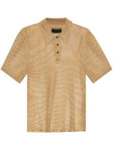 Vente en gros de pulls personnalisés décontractés pour hommes col tricoté manches courtes boutons polo en coton - Product Image 5