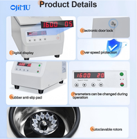 Microcentrifugeuse haute vitesse LXJ-120N 16000 tr/min, capacité maximale 40 ml, rotor angulaire, moteur sans balais, 17800xg RCF, microprocesseur en acier
