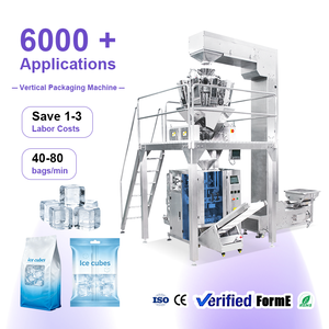 Máquina Automática de Alta Precisión para Llenado, Sellado y Formado Vertical de Cubos de Hielo, Máquina de Empaquetado VFFS - Product Image 1