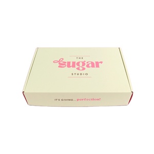 Cajas de Embalaje Personalizadas Amarillo Rosa Populares de Pulia 2025, Impresión Personalizada, Caja de Embalaje de Envío Corrugada de 2.3 mm - Product Image 4