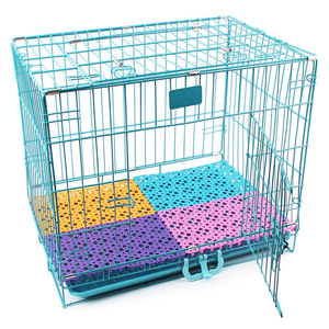 Tapis carrés en patchwork pour pattes d'animaux 30x20cm, antidérapants, respirants, en maille, pour cage ou niche pour chien - Product Image 2