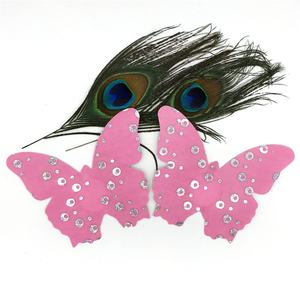 Блестящие розовые бабочки, накладки для сосков, индивидуальные Блестки для губ, пайетки для сосков, сексуальные наклейки для тела - Product Image 3