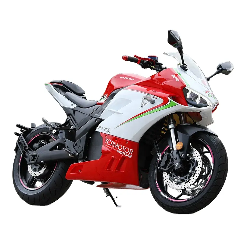 Hoge Snelheid 160 Km/h 100Km Zware Elektrische Ducati Moto Borstelloze Elektrische Motorfiets Met Lithiumbatterij