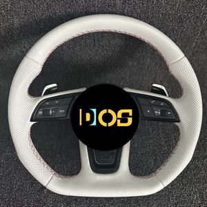 Volant <span class=keywords><strong>sport</strong></span> en cuir et fibre de carbone en forme de D personnalisé pour <span class=keywords><strong>Audi</strong></span> RS6 RS7 C8 avec palettes de changement de vitesse - Product Image 3