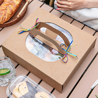 Boîte à gâteau miniature personnalisée en papier, type tiroir, pour fruits, pour collations, vente en gros, logo personnalisé, emballage alimentaire recyclable, boîtes à biscuits personnalisées