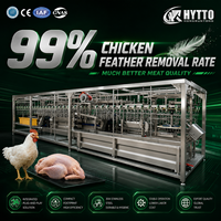 Équipement d'abattage de volailles compact certifié CE ISO, 1000BPH, contrôlé par PLC, ligne d'abattage de poulets, abattoir clé en main