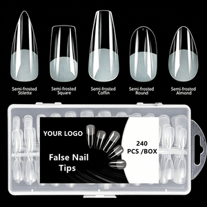 Venta Directa de Fábrica, <span class=keywords><strong>Uñas</strong></span> Francesas Hechas a Mano de Color <span class=keywords><strong>Natural</strong></span> Transparente, Elegantes <span class=keywords><strong>Uñas</strong></span> Artificiales, <span class=keywords><strong>Uñas</strong></span> Postizas - Product Image 1