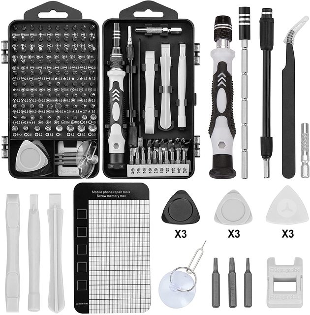 Precision Screwdriver Set 138Pcs Upgrade Version Professional Repair Tools Kit Electronic PC Repair Kit for Phone Nintendo