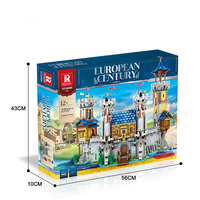 Reobrix 66006 2722PCS Série Château Rétro Jouet de Construction Intéressant Modèle de Blocs de Construction pour Enfants Cadeau