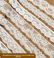 TROYA Dentelle française de luxe – Nylon et élasthanne doux, extensibles, pour la récupération de la forme, couleur personnalisable disponible pour vêtements et robes