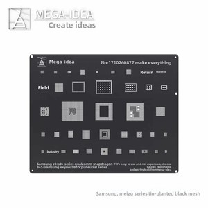 MAGE-IDEA Baizao Chuangyuan Tin Net ตาข่ายสีดำสำหรับ/เมซู นาชั่นแนล ซีรีส์โทรศัพท์มือถือ รูสี่เหลี่ยม - Product Image 1