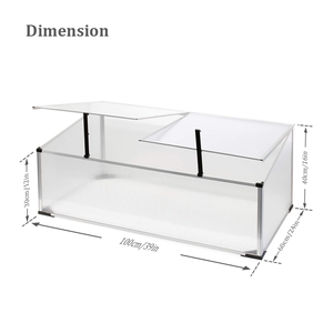 Mini Invernadero de Aluminio de 2 Ventanas Resistente a la Intemperie, con Ventilación Fácilmente Ajustable - Product Image 5