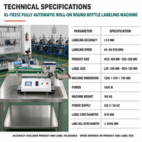 Machine d'étiquetage automatique de bouteilles demi-enroulées en acier inoxydable haute efficacité pour l'emballage de bouteilles de boissons