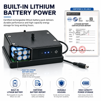 Caméra de recul magnétique avec batterie externe rechargeable 12V DC 9600mAh Li-ion, base à vis 1/4, moniteur sans fil pour camion, étanche
