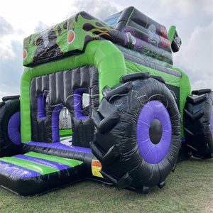 Structure gonflable géante Monster Truck <span class=keywords><strong>Gravedigger</strong></span> pour événements et activités intérieures, idéale pour la location de fêtes - Product Image 5