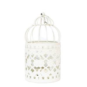 Forma de jaula de pájaros, adorno de Pájaro de Hierro tallado, decoración del hogar, modelo artesanal, portavelas de Metal - Product Image 5