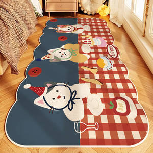 Tapis de sol en velours cristal pour enfants, forme originale, imprimé animaux mignons, résistant aux taches, tapis de chambre moderne pour enfant, collection Printemps 2026 - Product Image 4
