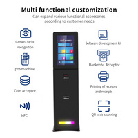 Kiosque en libre-service avec écran personnalisé Android/Windows, accepteur de billets, machine de paiement automatique pour la vente au détail, les hôpitaux ou les hôtels