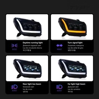 Ensemble de phares à LED matriciels 3 faisceaux pour Toyota RAV4 (2003-2004) – Blanc chaud 6000K et mise à niveau Plug-and-Play directe