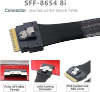 Ltraport límline SFF-8654 8i 74pin a SFF-8611 38Pen able