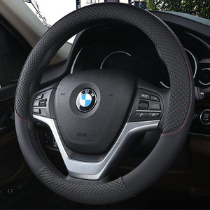 Manchon de poignée de direction de voiture Premium Grip <span class=keywords><strong>Volant</strong></span> Cover avec Four Seasons Leather Single Color sans motif 38 Cm - Product Image 3