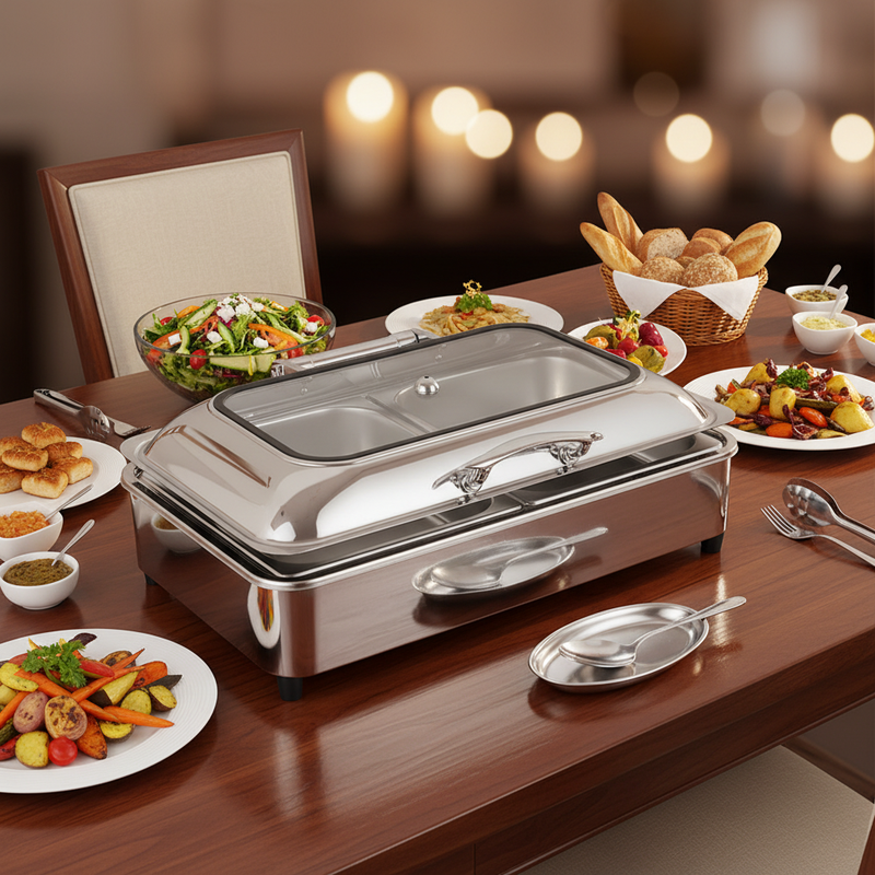 Stainless Steel Luxury Chafing Dish Pour