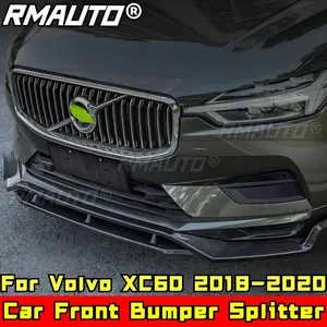Kit de Carrocería XC60, Divisor de Parachoques Delantero con Aspecto de Fibra de Carbono, Estilo Deportivo, Cubierta de Parachoques para Volvo XC60 2018-2020, Accesorios para Automóviles - Product Image 1