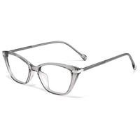 À la mode INS Style rétro Prescription lunettes oeil de chat cadre noir Danyang sans maquillage lunettes magiques TR90 matériel diamant en gros
