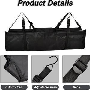 Sac de coffre de voiture, organisateur de coffre de siège arrière de voiture, sac de rangement pliable, accessoires de rangement intérieur de voiture, sac de rangement de siège arrière réglable - Product Image 4