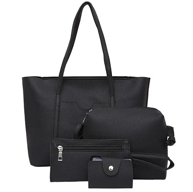 XP1017 New Fashion Lady Hand Bag 4 Piece Set Bags Handbags Genuine Leather Women ladies bags handbag set