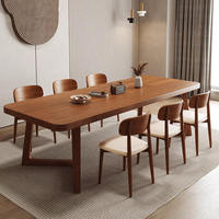 Ensemble de table à manger moderne pour entrepôt, usine ou restaurant, avec surface polie, pieds solides écologiques, table carrée assemblée, petite taille