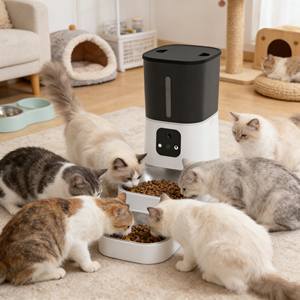 Comedero Inteligente para Mascotas al por Mayor OEM, Dispensador Automático de Comida para Perros y Gatos con Control por WiFi y Aplicación, Platos y Comederos para Mascotas - Product Image 1