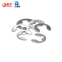 High Precision Fastener Parts Factory Customized High Quality 304 Stainless Steel Circlip Opening Retaining Ring Buckle Type E Clip Spring