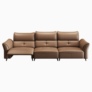 Sofá de Cuero Genuino Foshan, Multifuncional, con Interfaz USB, Ecológico, de Piel de Vacuno de Primera Calidad, Diseño Moderno y Minimalista - Product Image 5