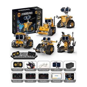 Juego de Bloques de Construcción de Plástico para Niños, <span class=keywords><strong>Robot</strong></span> de Control Remoto por Aplicación, Juguete Educativo STEM de 2.4G, Camiones de 40 Piezas con Orugas - Product Image 2